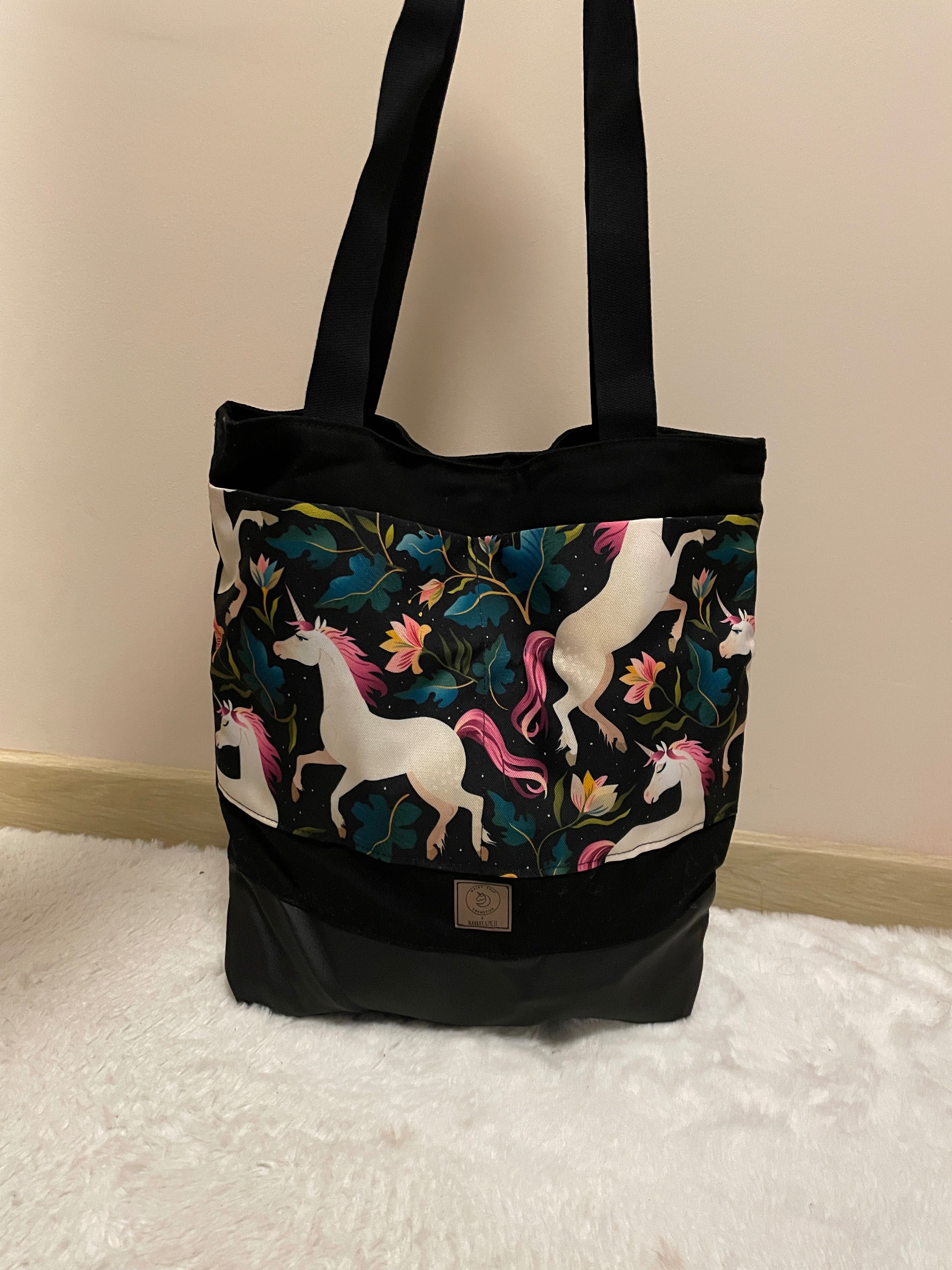 HAIRY TALE torba shopper jednorożcowa A4