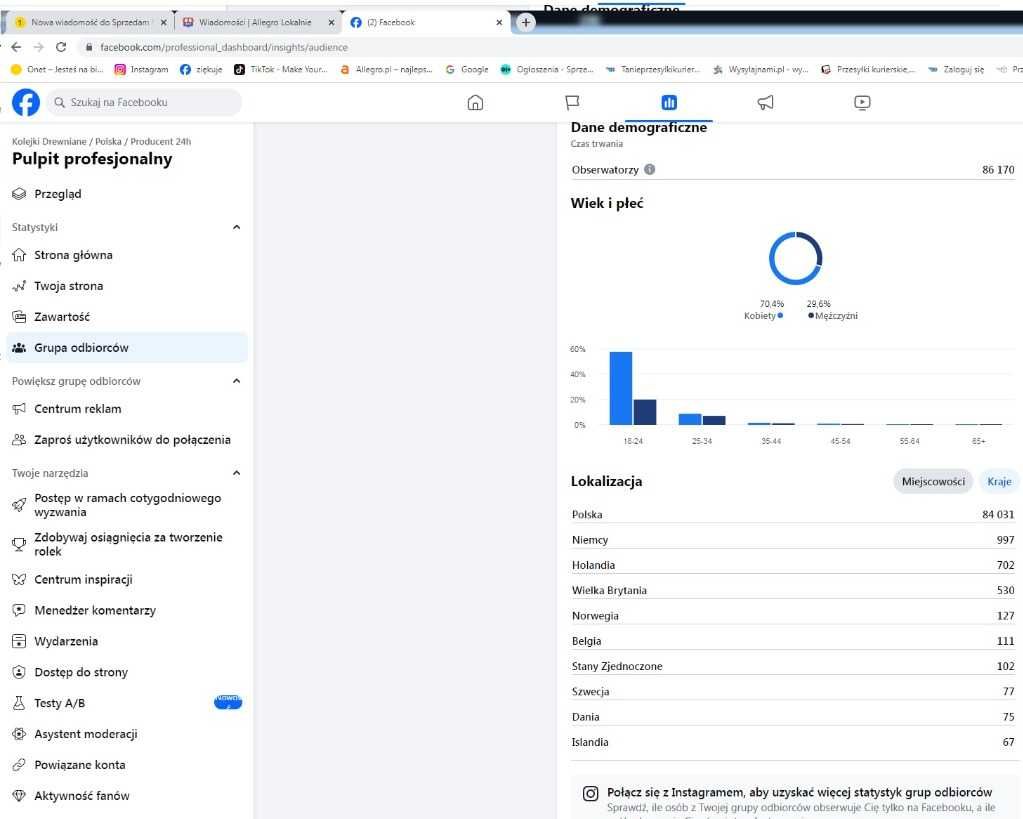 Strona FB FANPAGE 84000 obserwujących " POLUBIEŃ - Najlepsza reklama