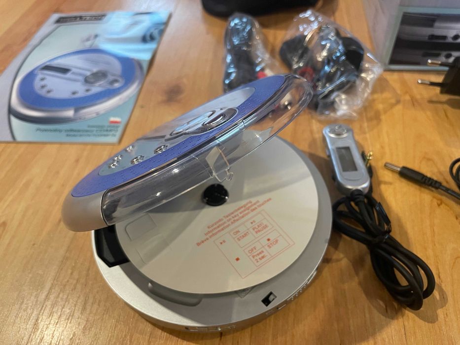 WELLTECH DISCMAN odtwarzacz CD MP3 audio muzyka minidisc płyty cd muza