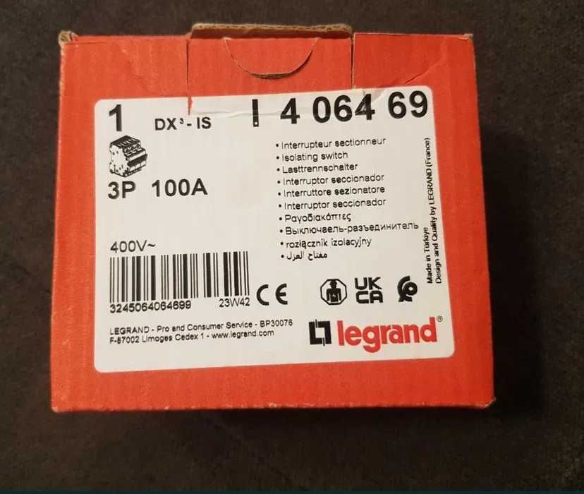 Legrand rozłącznik izolacyjny 3P 100 A