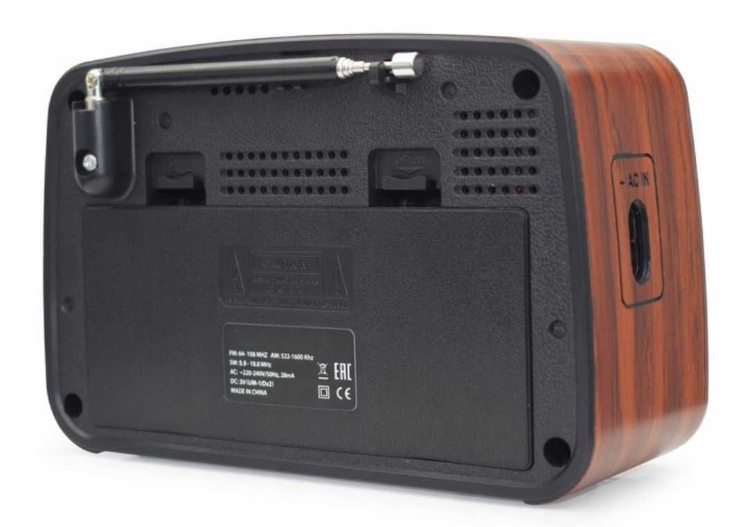 Radio kuchenne akumulatorowe przenośne turystyczne retro baterie USB