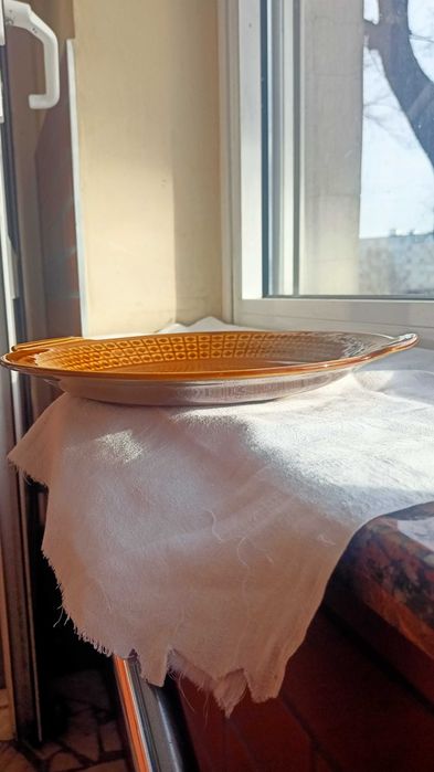 Patera z uchwytami fason IRA Józef Wrzesień Chodzież porcelit