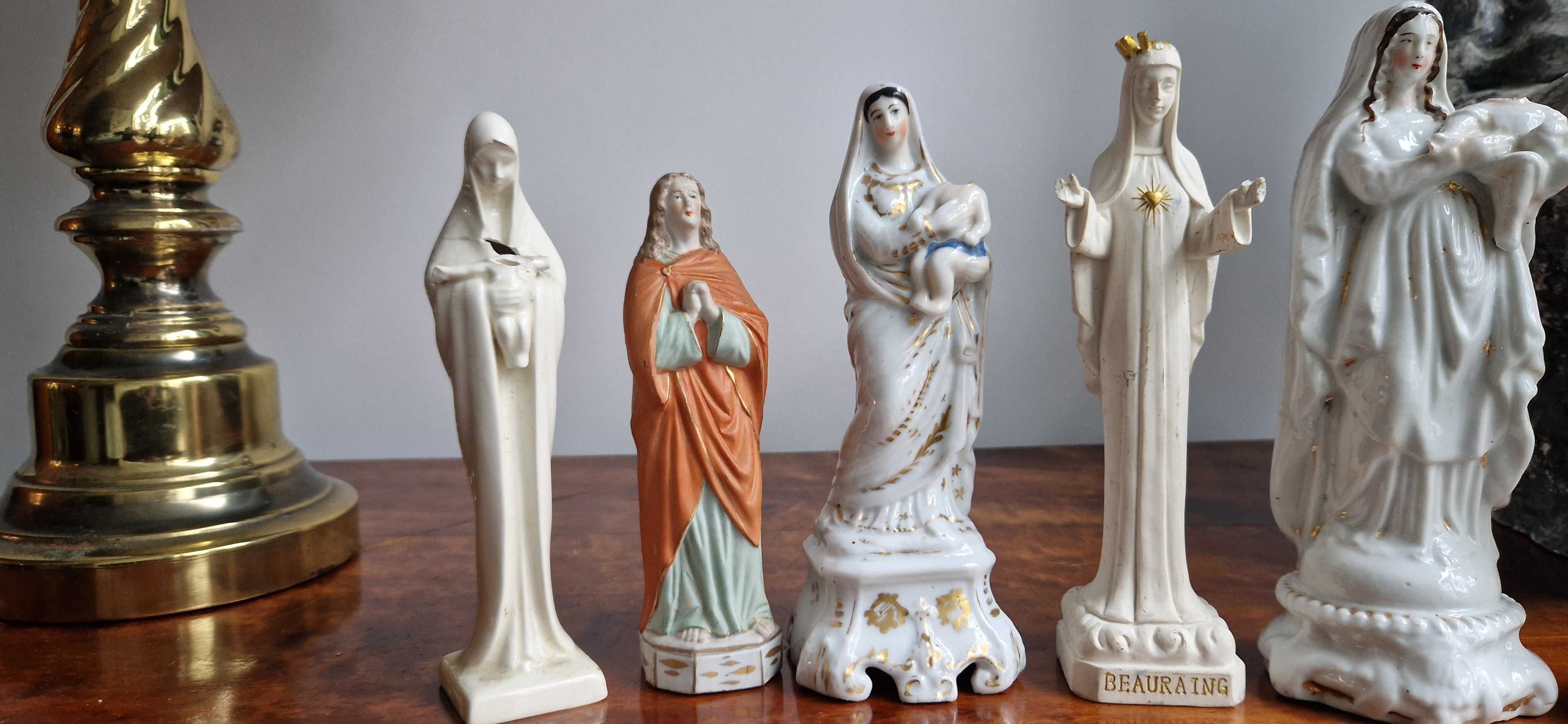Figurki rzezby swietych dewocjonalia sztuka sakralna porcelana dekor