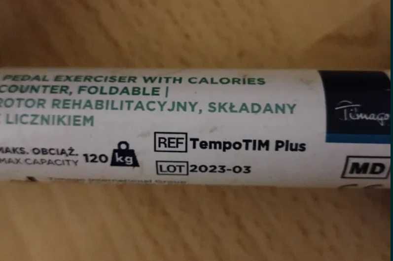 Rotor Rehabilitacyjny Tempo TIM Plus, Składany Rowerek Treningowy
