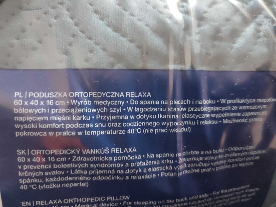 Poduszka ortopedyczna relacja smukee granatowa