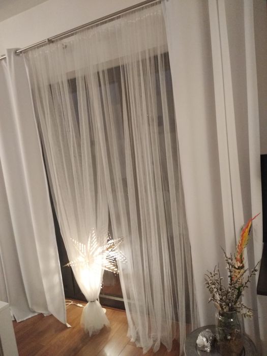 Firanki białe  do salonu dziecięcego białe firany zwiewne