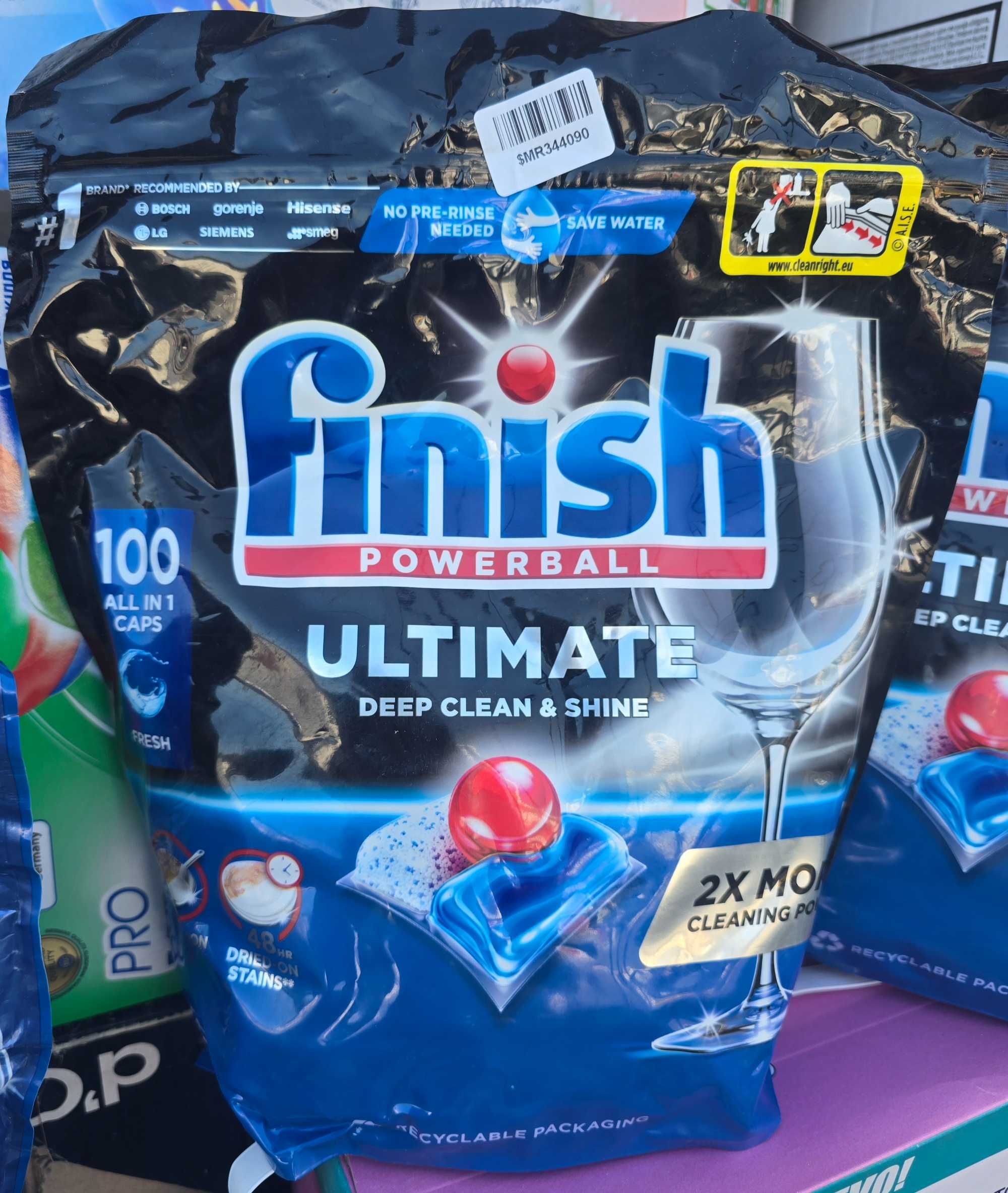 Таблетки Finish ULTIMATE 100 шт. для посудомийних машин, Фініш капсули