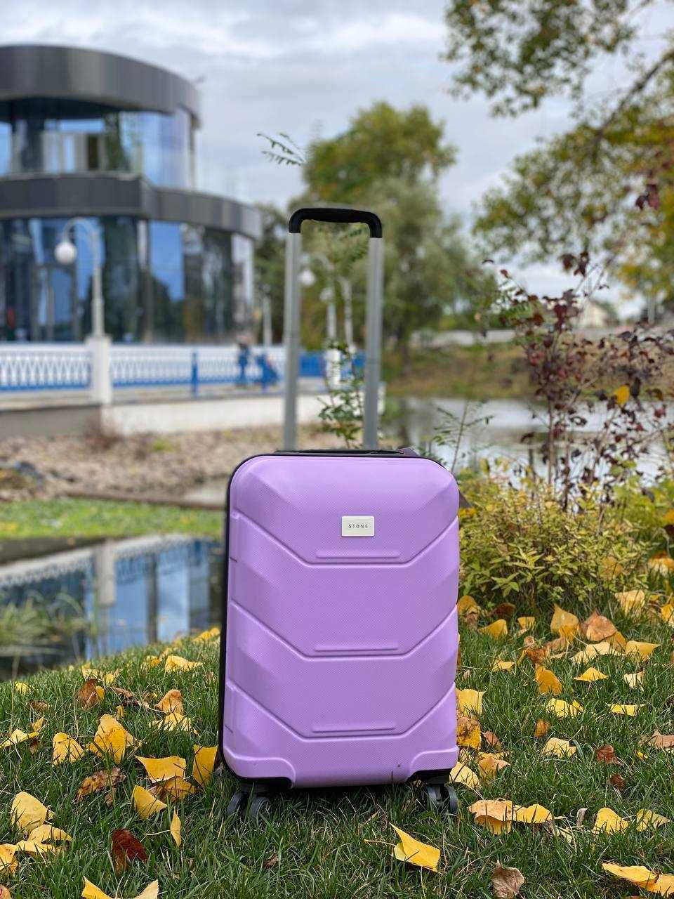 КАЧЕСТВО Большой пластиковый чемодан поликарбонат / велика валіза