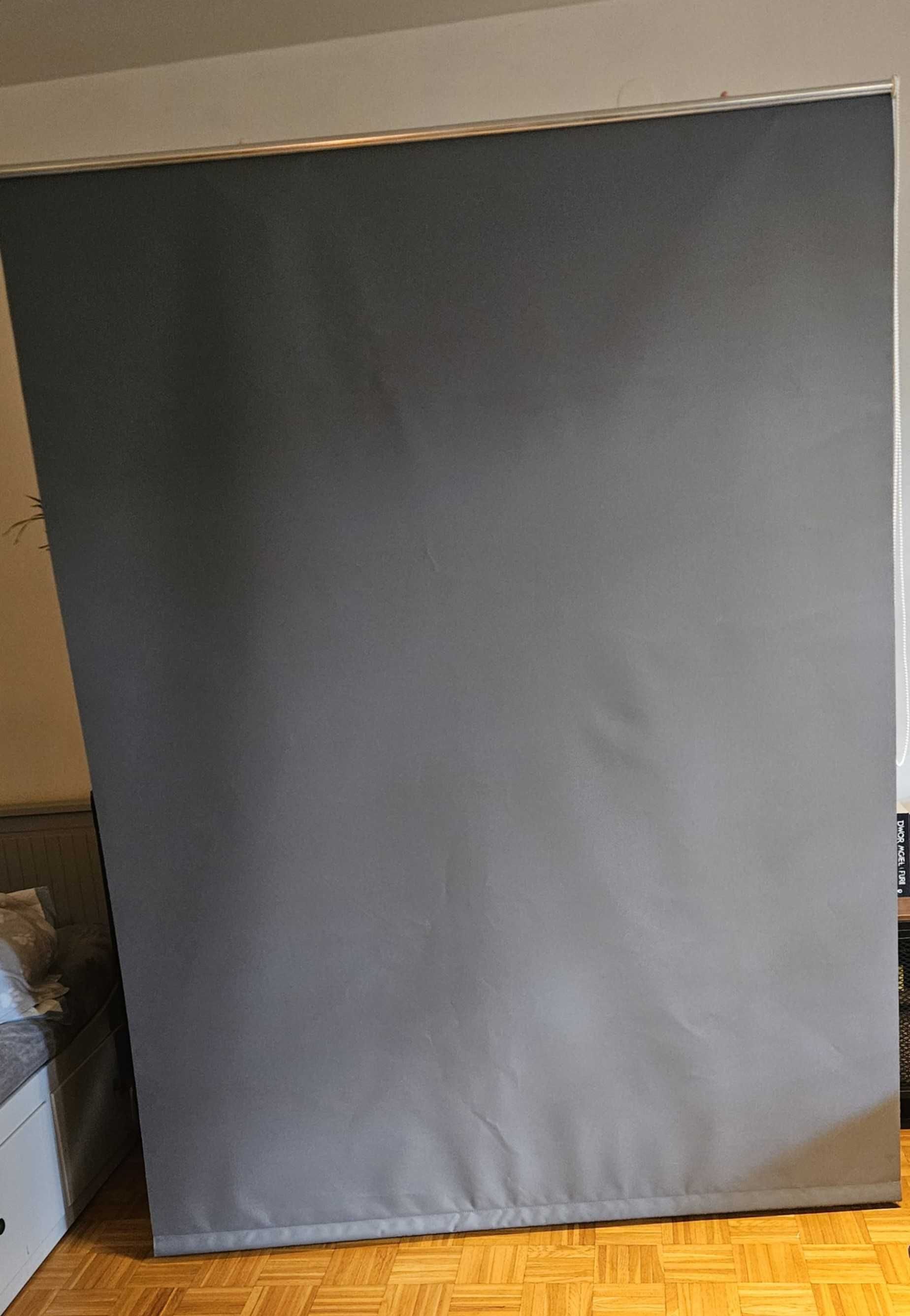 Roleta okienna zaciemniająca 160x210 cm – grafitowa – Warszawa Kabaty