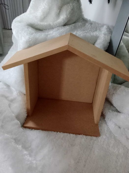 Casa do presépio em mdf