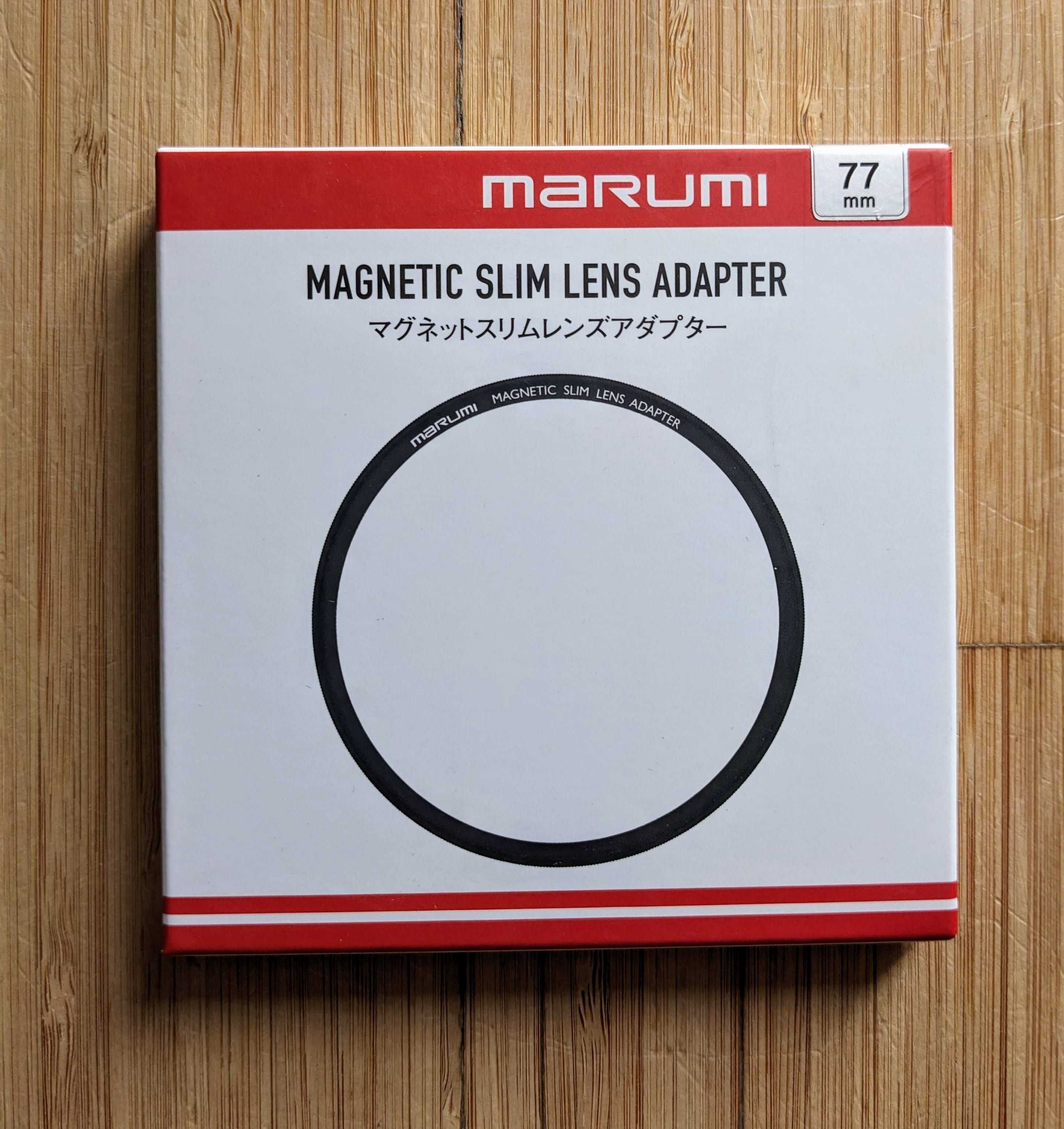 Marumi Magnetic Slim 77mm: Filtr ND16 + Adapter + Dekielek