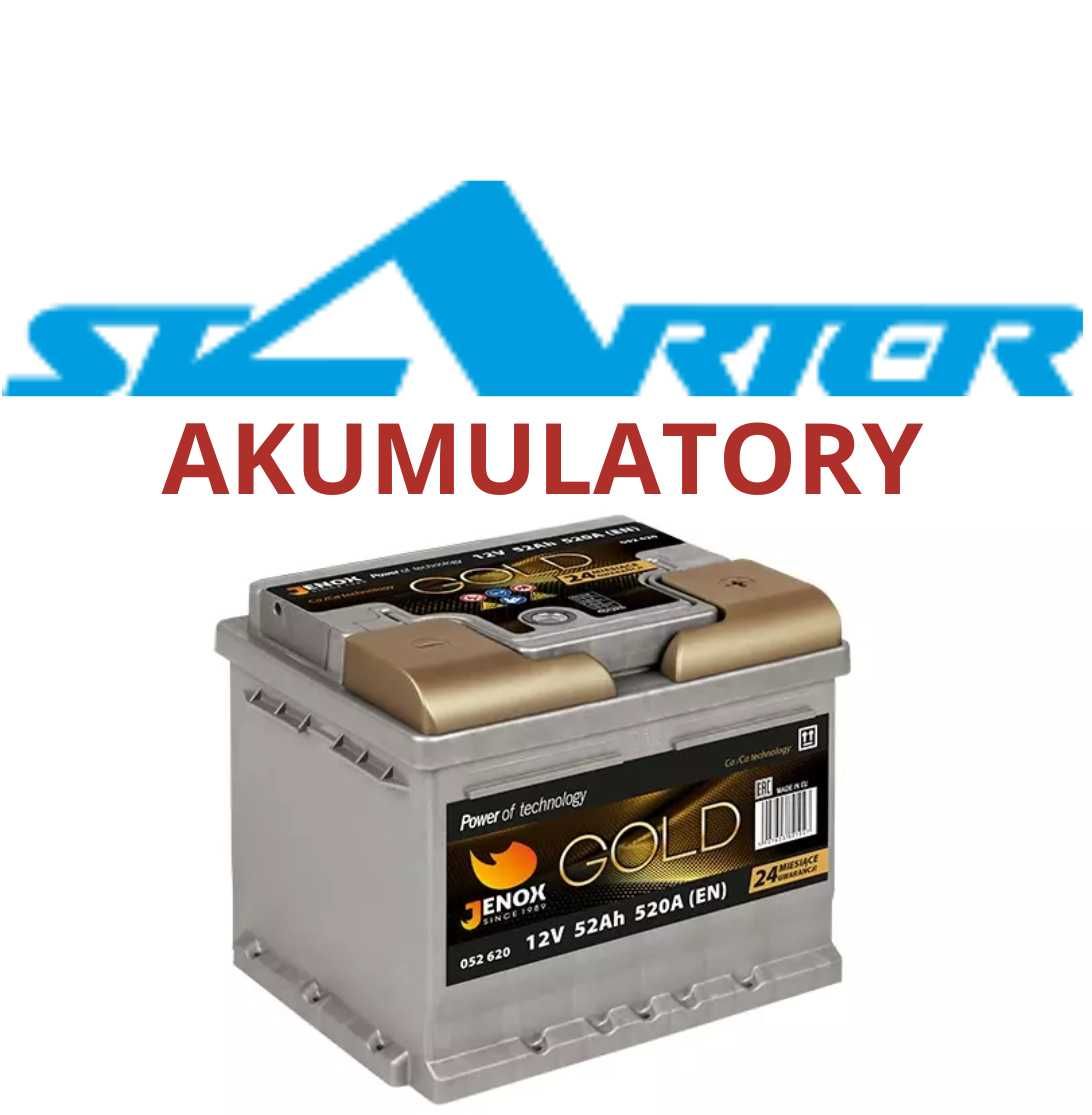 Akumulator JENOX Gold 52Ah 520A Brzeziny