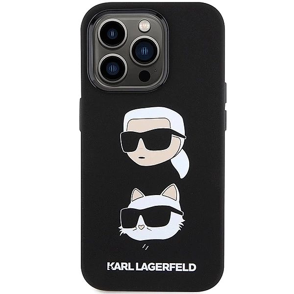Etui Karl Lagerfeld Silicone Karl&Choupette Head na iPhone 15 Pro Max