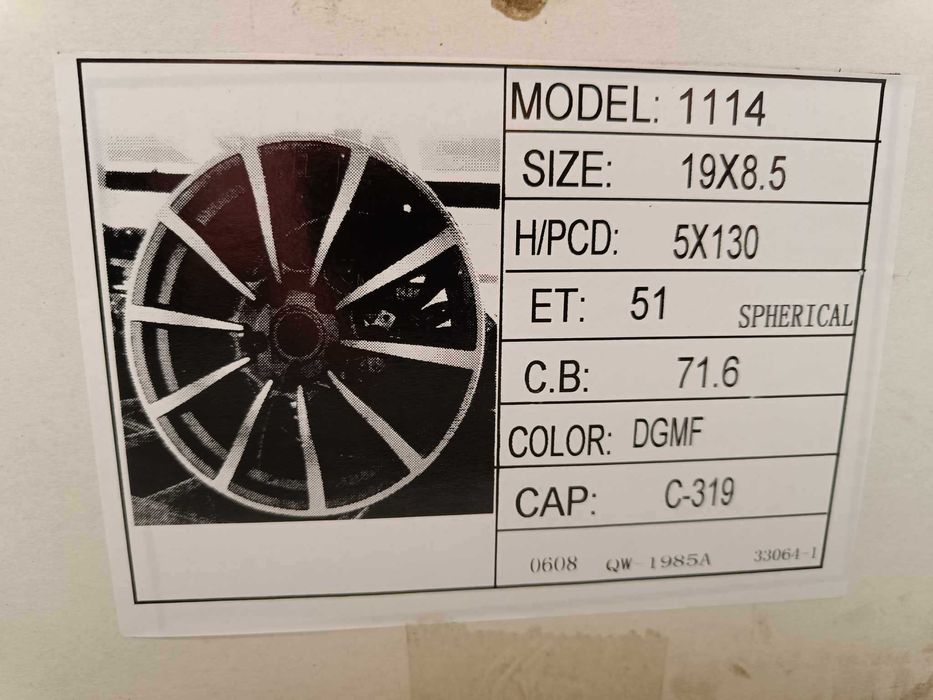 Felgi Aluminiowe 19' 8,5x19 Et51 5x130 Audi Q7 Porsche Tuareg