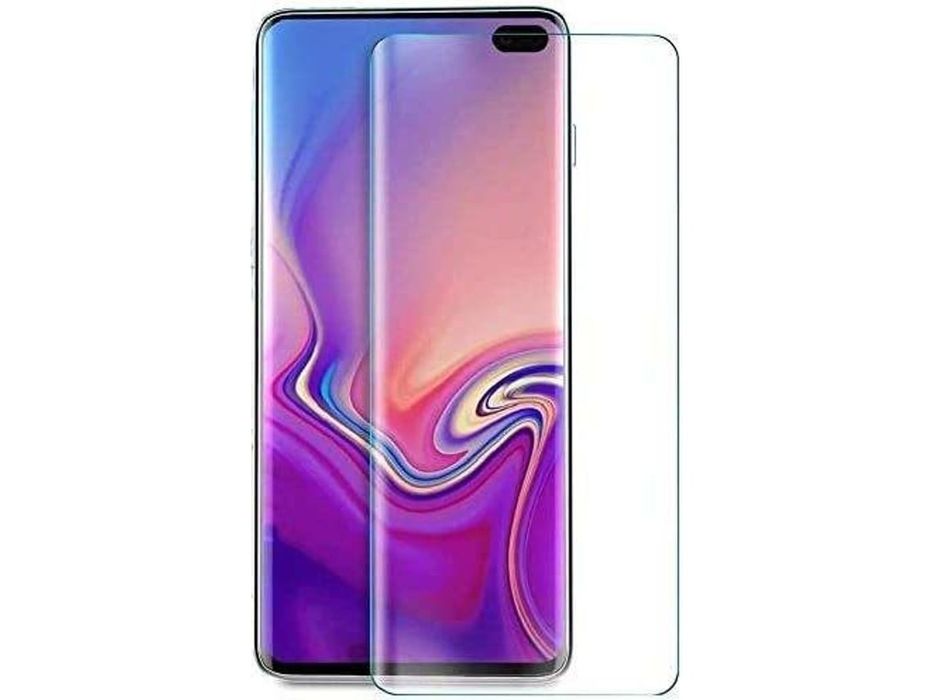 3 películas curvas + capa silicone Samsung S10 plus