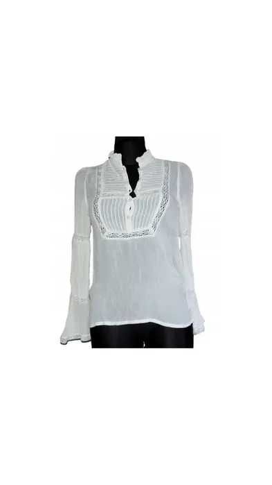 Letnia bluzka Topshop cienka tkanina  z koronką rozmiar XS | 332G