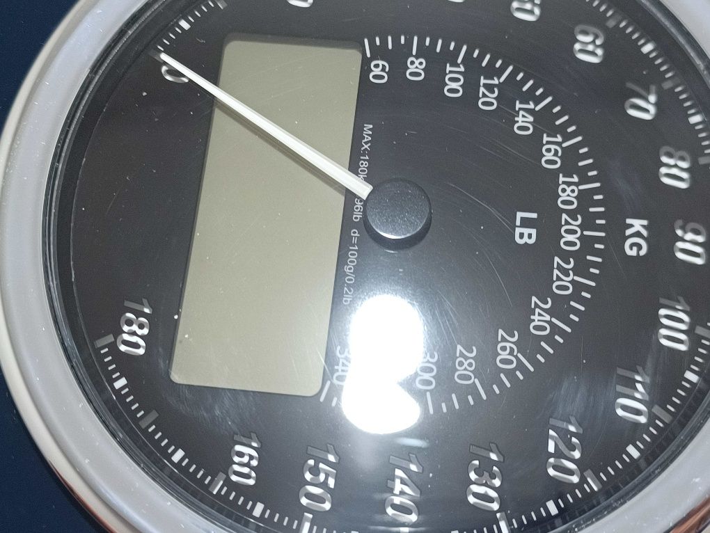 Waga łazienkowa, 2 w 1 cyfrowa + analogowa