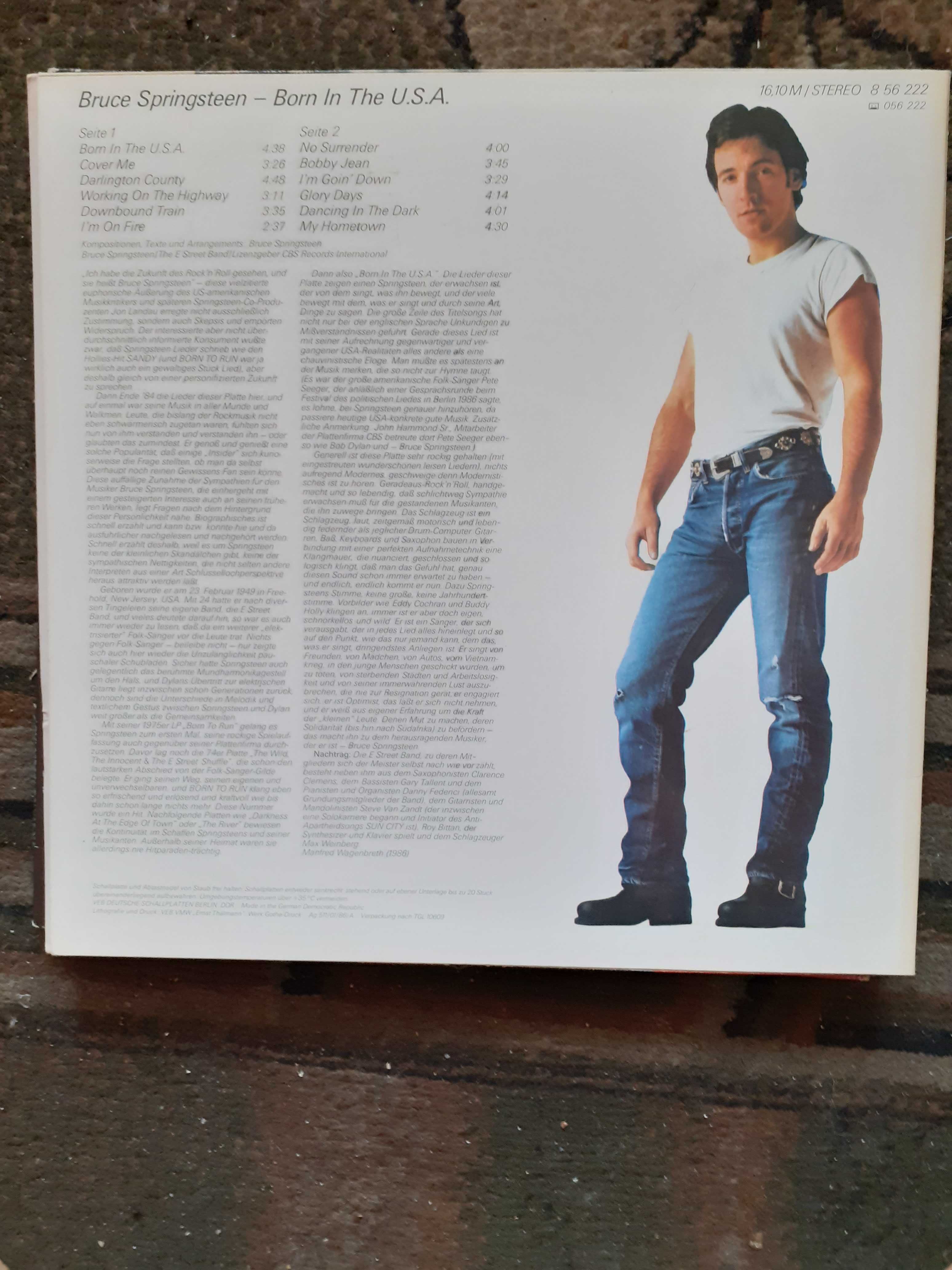 Bruce Springsteen Born In The Usa lp