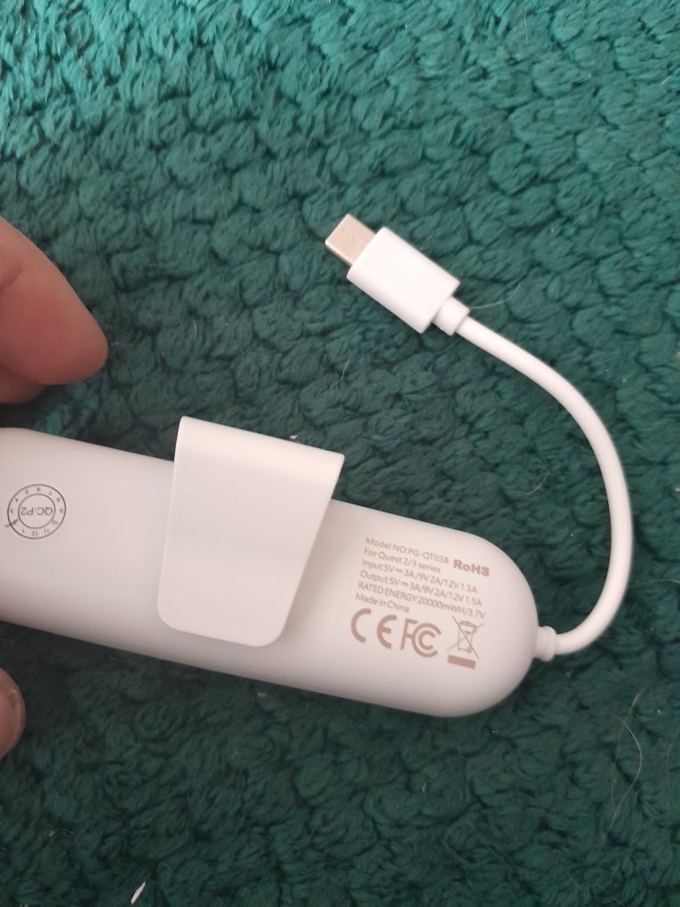 PowerBank do Oculus Quest 2, przenośny akumulator USB 20000mah