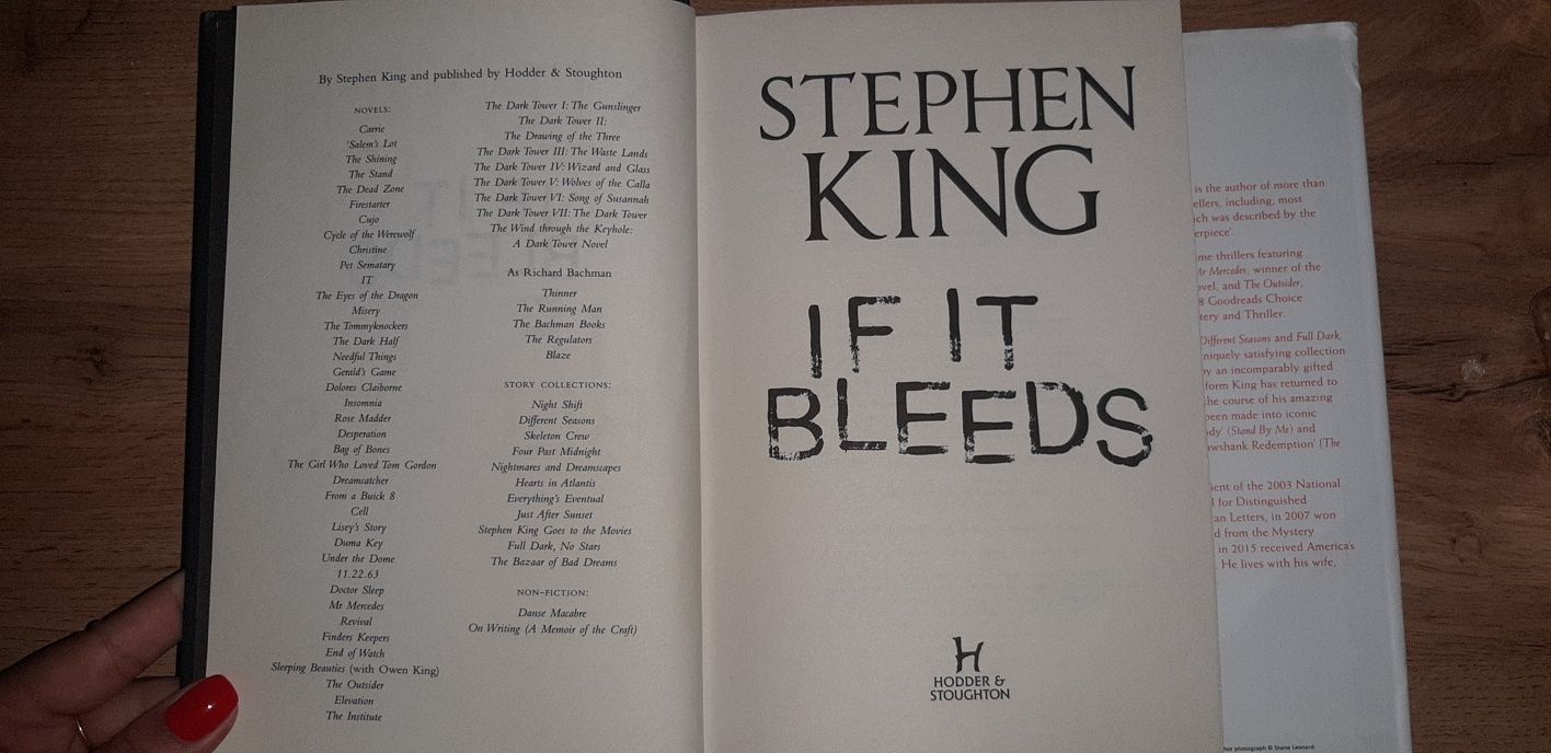 Продам книгу "If it bleeds" Stephen King