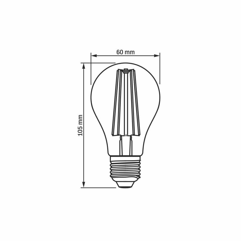 LED Żarówka do uprawy roślin E27 A60 8W FITO