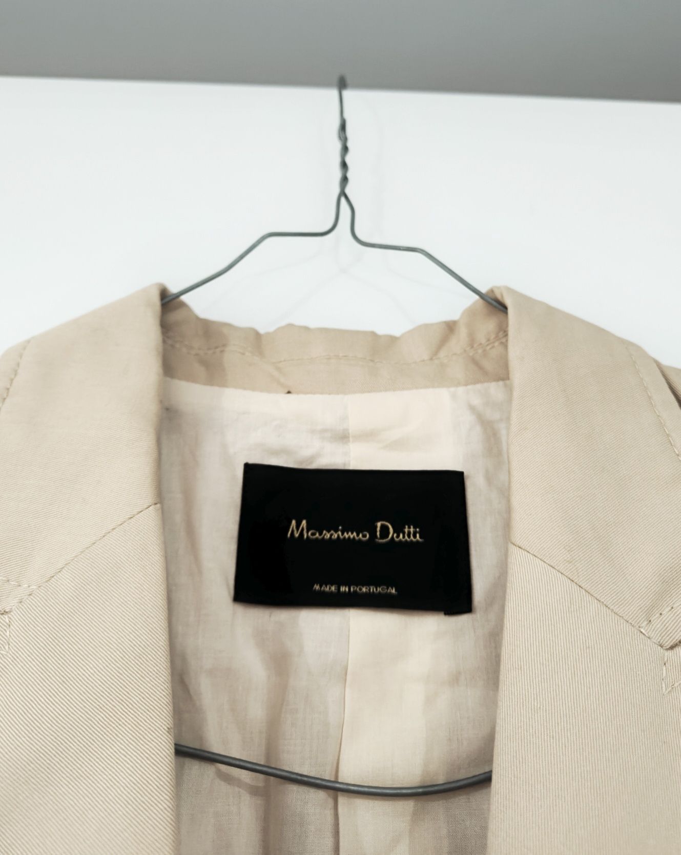 Marynarka Massimo dutti 34 XS beżowa kremowa bawełniana lniana