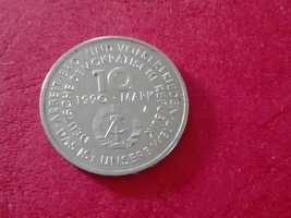Moneta 10 marek niemieckich z 1990