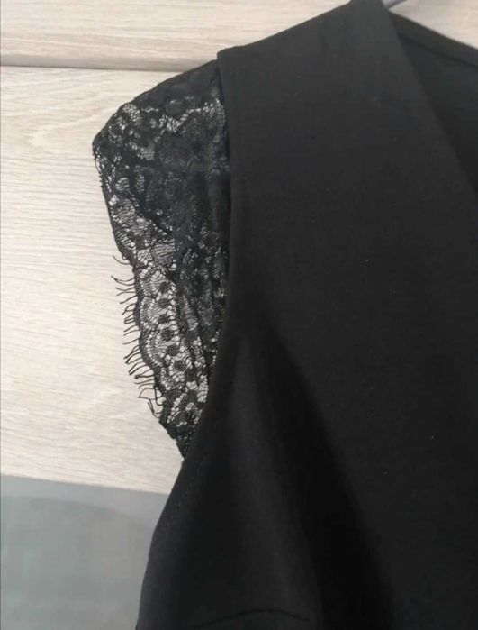 Elegancki Czarny KOMBINEZON