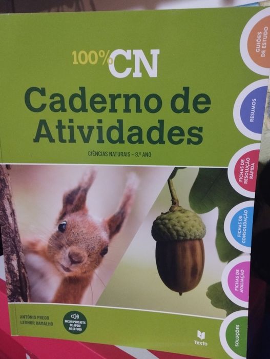 Caderno de actividades da disciplina de ciências naturais do 8o ano
