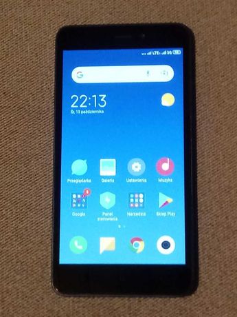 Smartfon, Xiaomi Redmi 4A, stan idealny, czarny.
