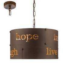 Lampa sufitowa wisząca metal loft Eglo Coldingham