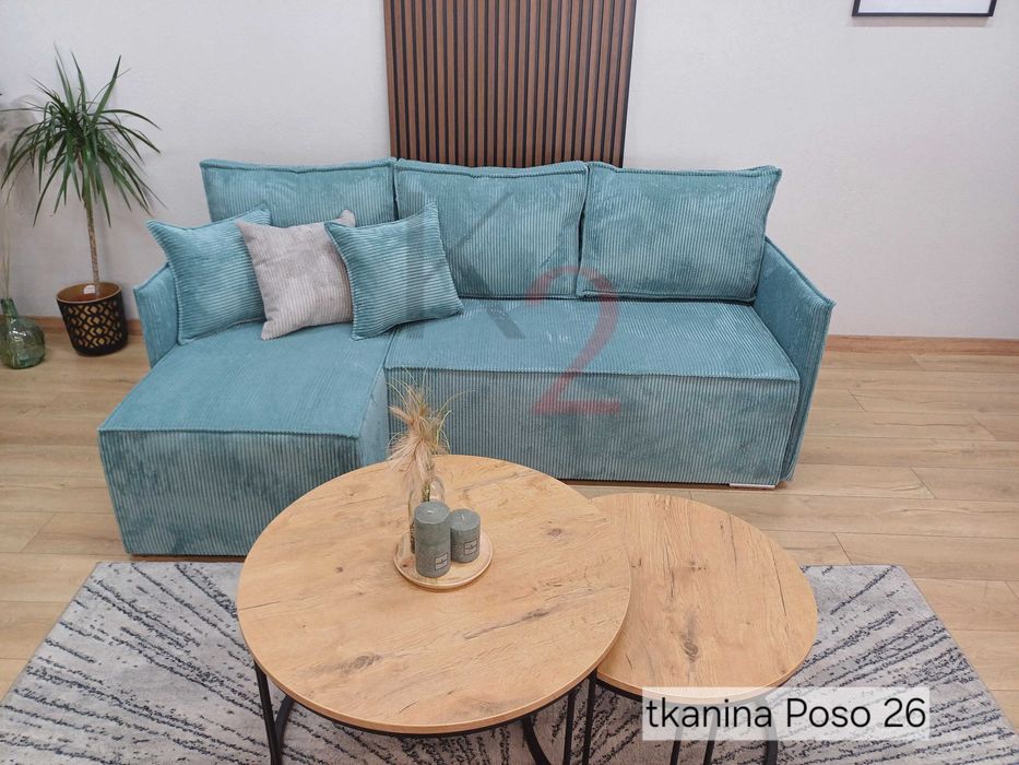 Narożnik Sofa  Fabio Kanapa USB Łóżko Rogówka Fotel Pufa BONELL+GRATIS