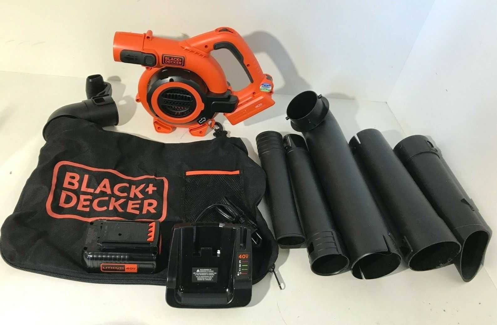 Дуйка + порохотяг для саду Black&Decker 40V LSWV36 з АКБ і ЗП нові США