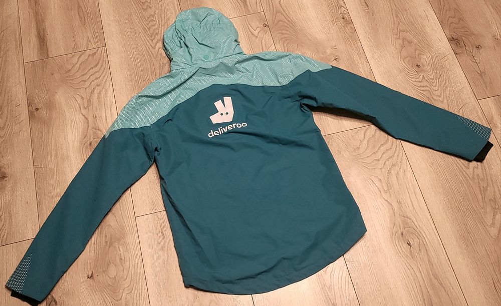 DELIVEROO Przeciwdeszczowa Kurtka Rowerowa roz. M - NOWA