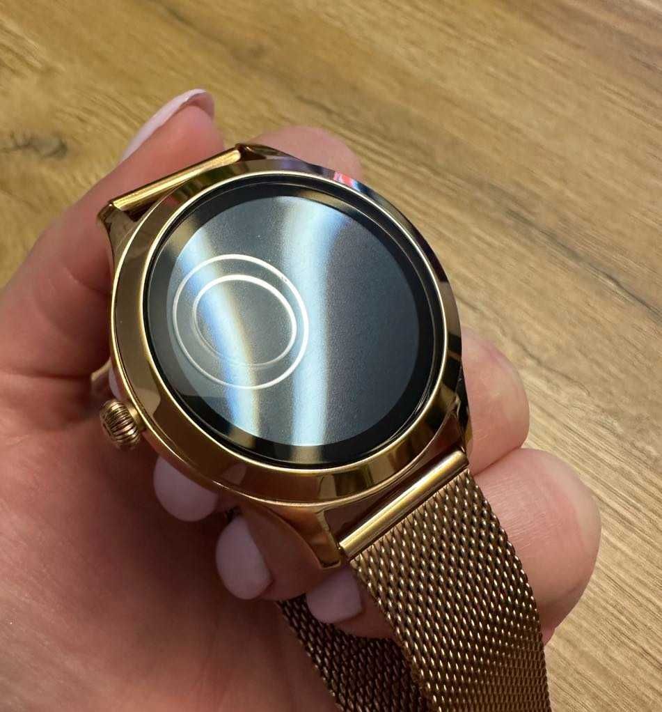 Zegarek - Garett smartwatch, Naomi Pro gold steel, złoty. Gwarancja