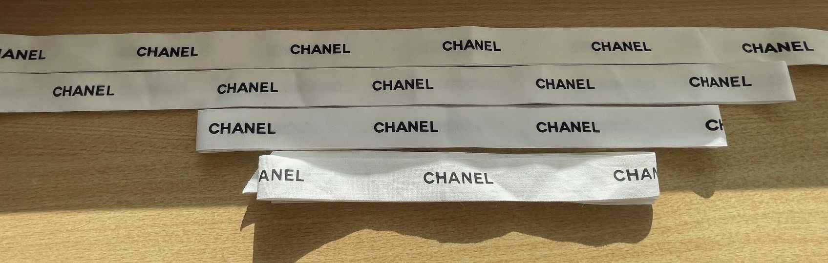 Premium  bawełniana wstążka chanel 1,5m szer 2,5cm