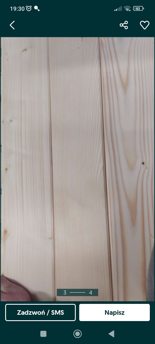 18 mm x 120 I Gat deska elewacyjna podbitka dachowa boazeria drewniana