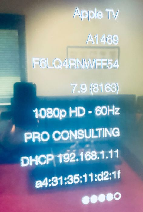 Apple TV A1469 + pilot + kabel zasilający