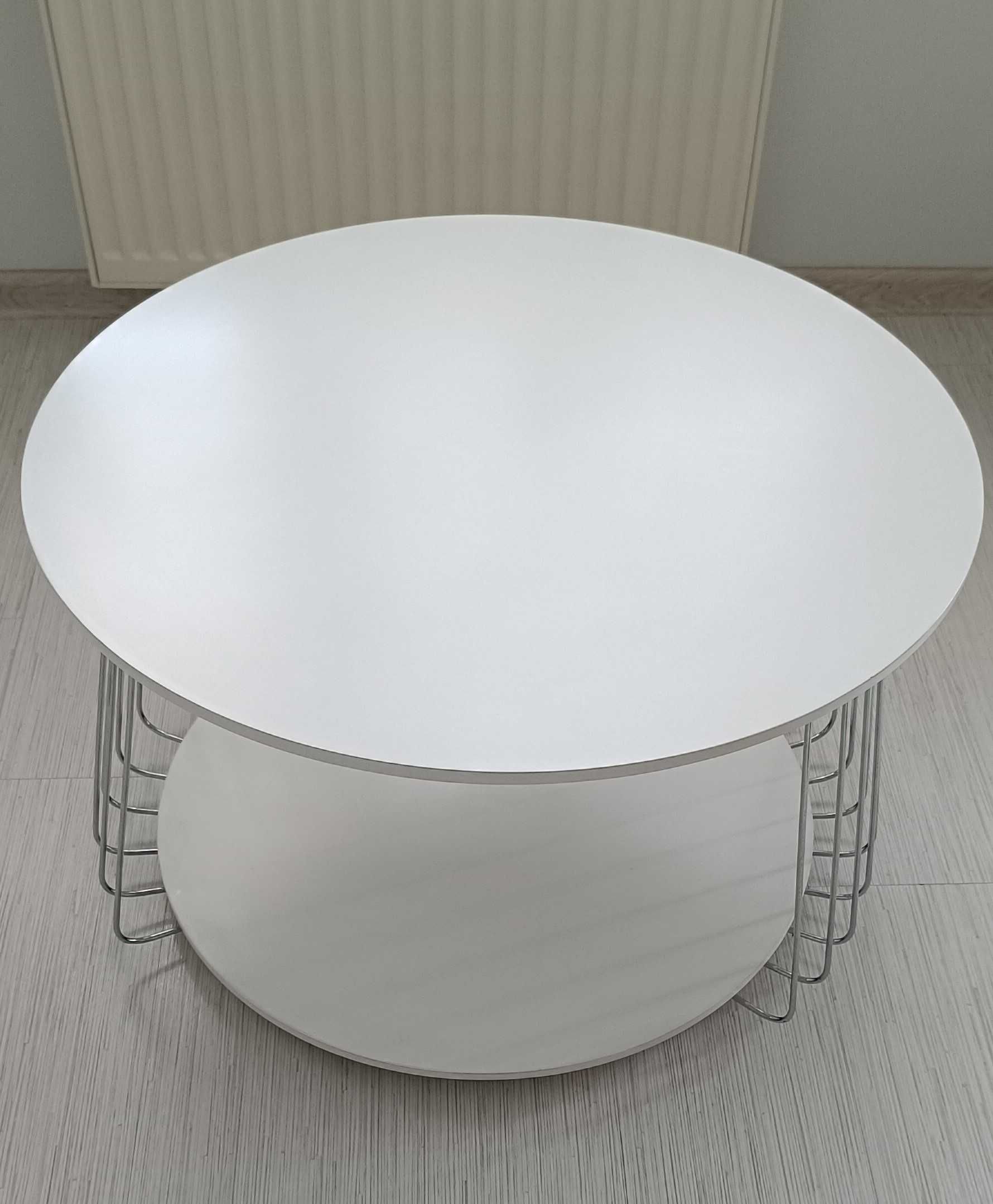 Stolik kawowy - Biały mat - 70cm