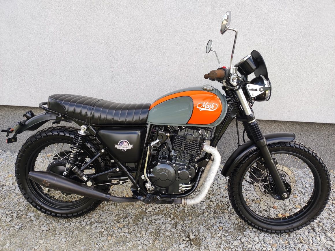 MASH Scrambler 400 CC Piękny cafe racer 2015r 9tys km Royal Enfield
