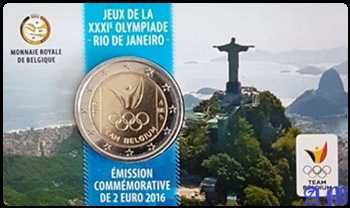 BÉLGICA - 2€ Jogos Olímpicos do Rio  2016 Coincard