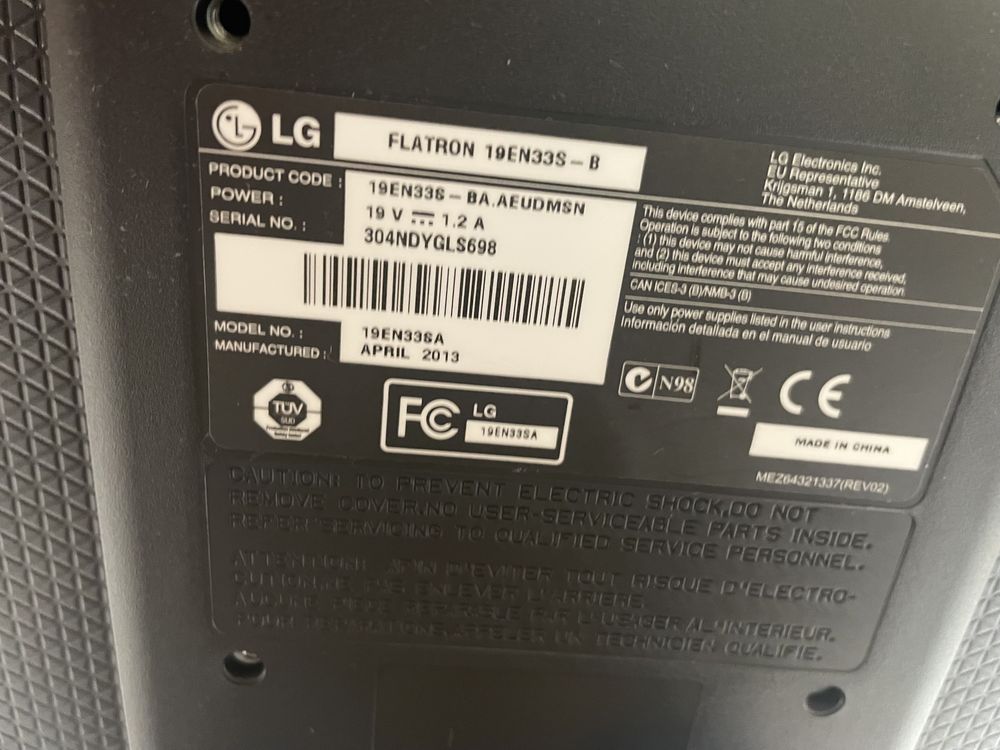 Monitor LG Flatron 19EN33ES