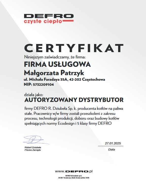 Kocioł na pellet Defro Evopell 15kW - możliwość montażu