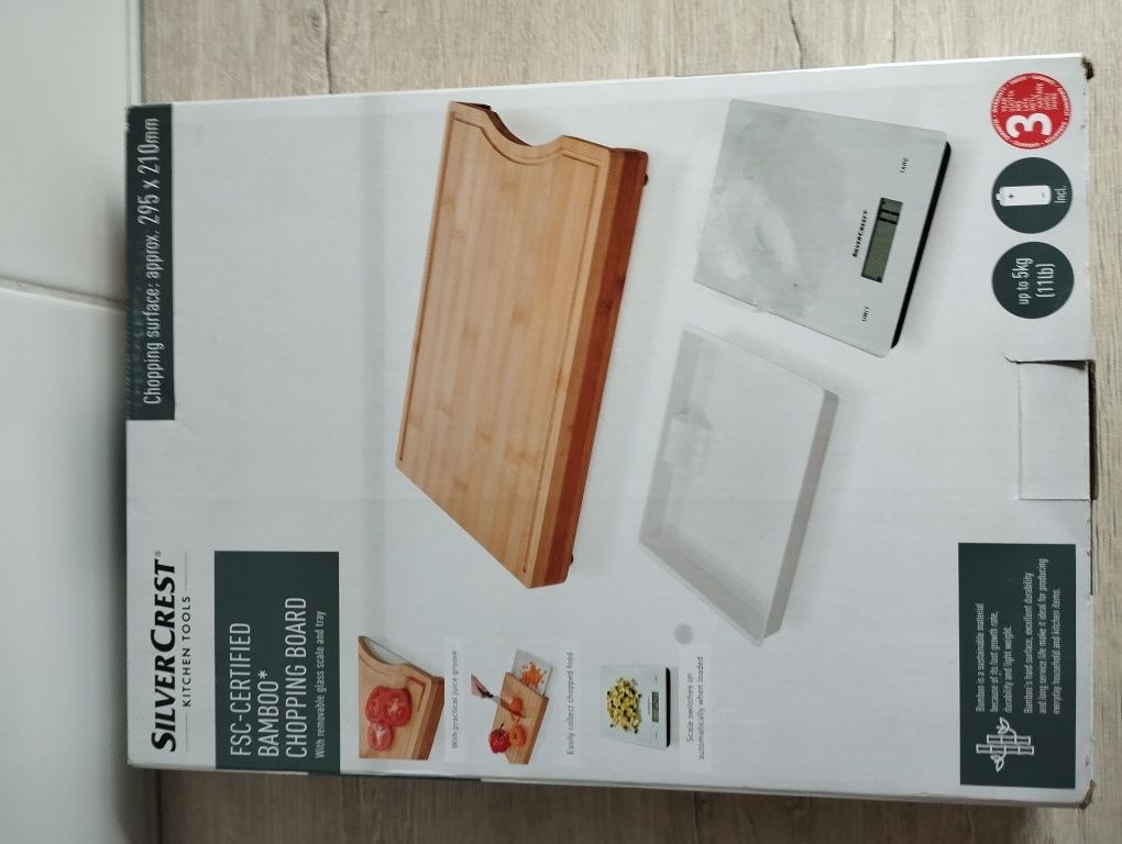 Deska kuchenna z wagą