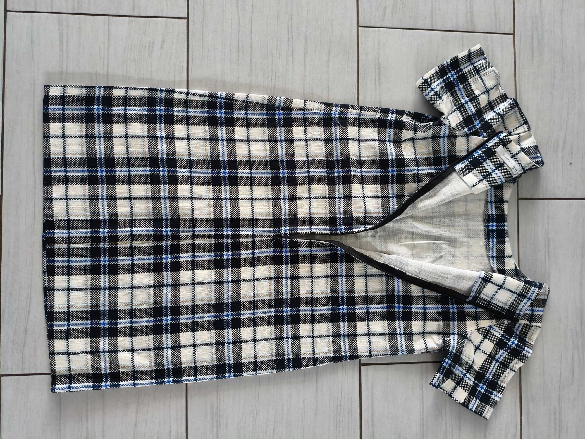 sukienka w kratę reserved r. 34/36