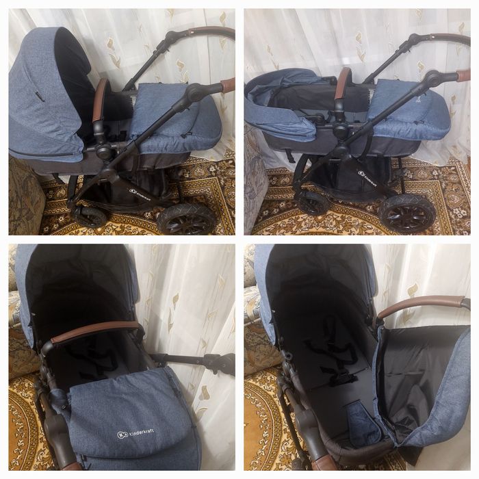Коляска 3в1:люлька, прогулянкова, автокрісло