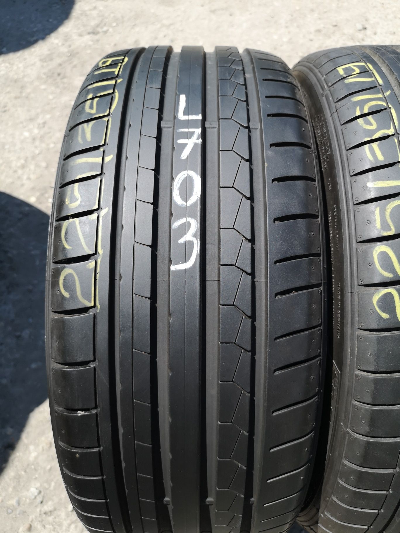 Opony letnie 225/35/19 Dunlop Runflat 2szt 6,8mm 2019r