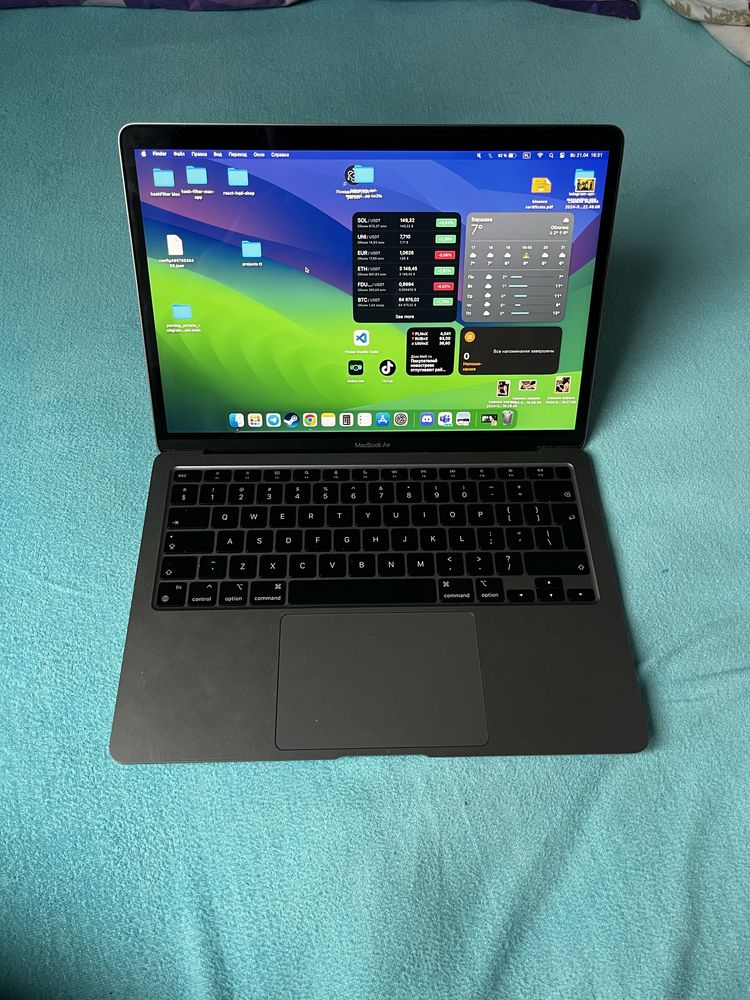 Macbook air m1 8/256 gb paragon space grey