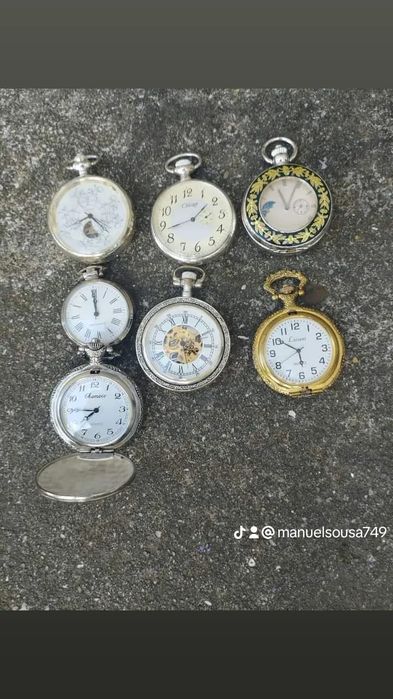Vendo relógio de bolso muito bonito bom estado
