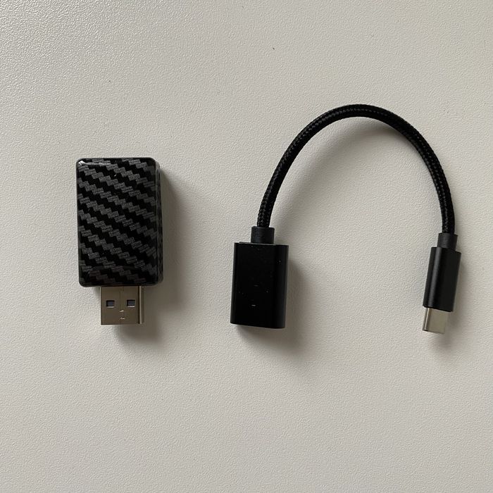 Apple CarPlay + Android Auto Adapter USB - przewodowy na bezprzewodowy